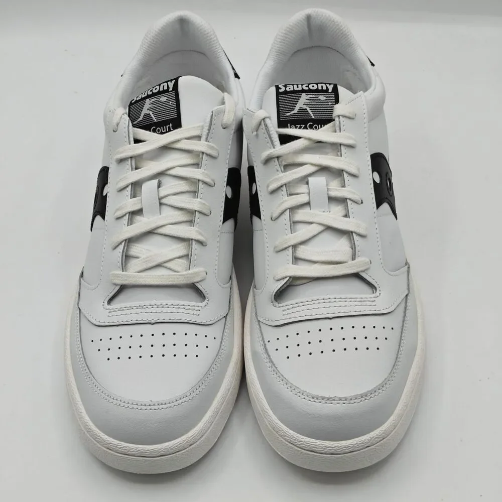 Saucony Jazz Court S70759-1 White Black Retro Sneakers Men’s 11 Women’s 12.5